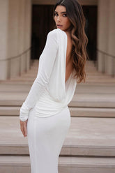 Quintina Plunging Back Maxi Dress